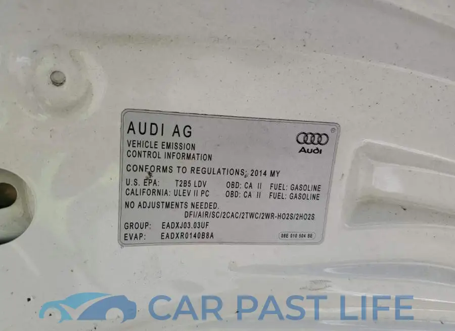 WAUCGAFR1EA026464# 12