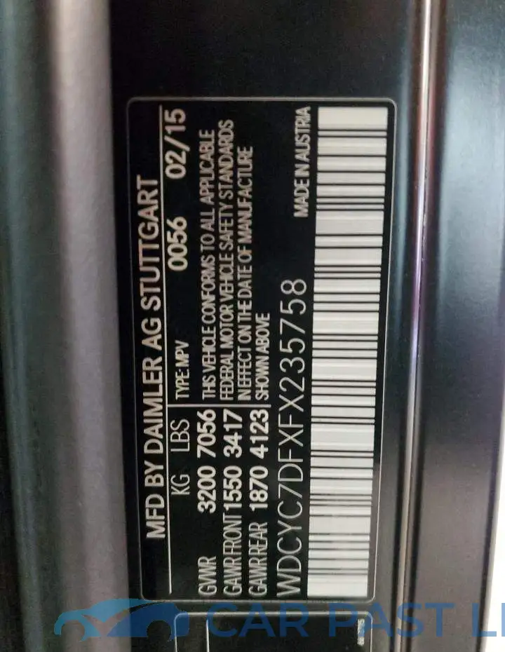WDCYC7DFXFX235758# 14