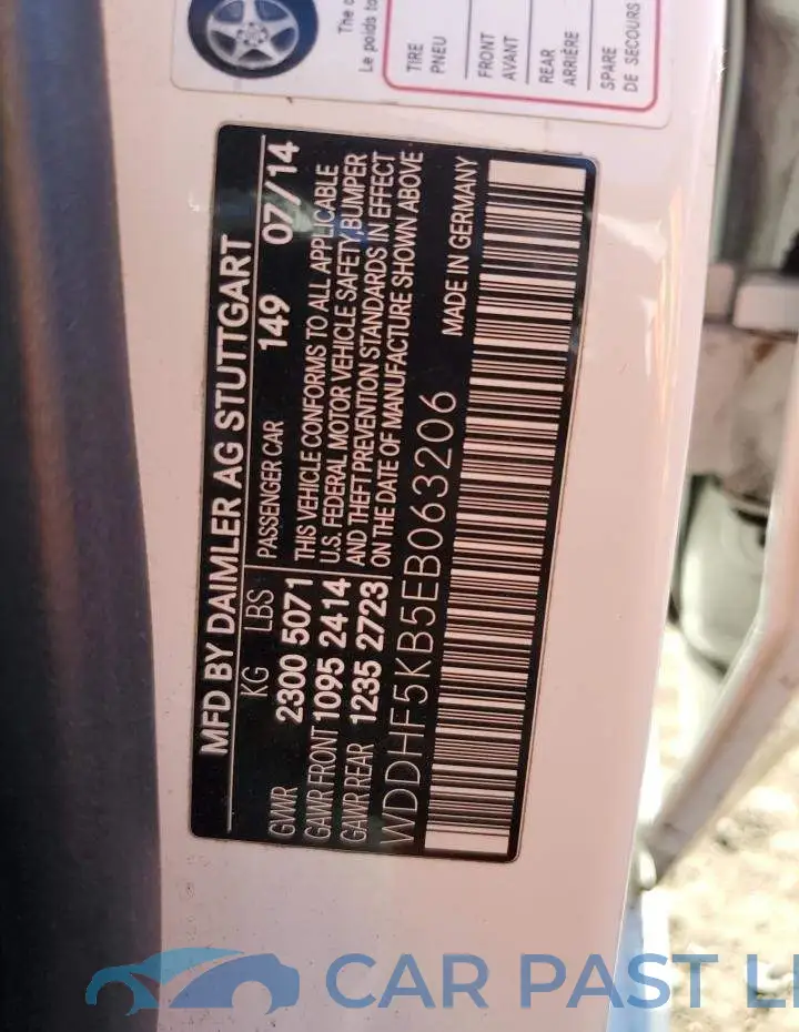 WDDHF5KB5EB063206# 12