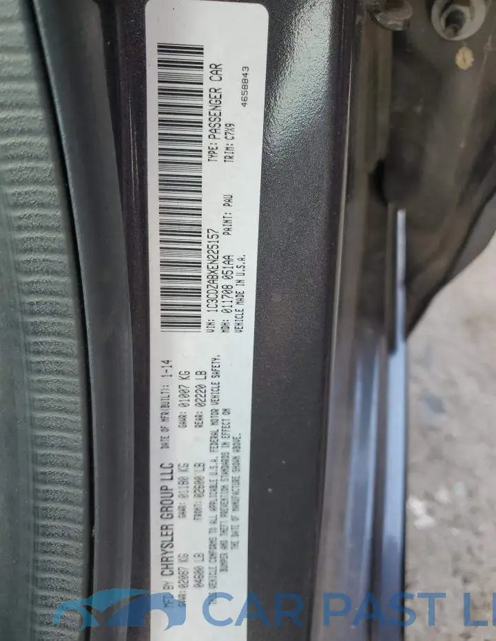 1C3CDZABXEN225157# 12