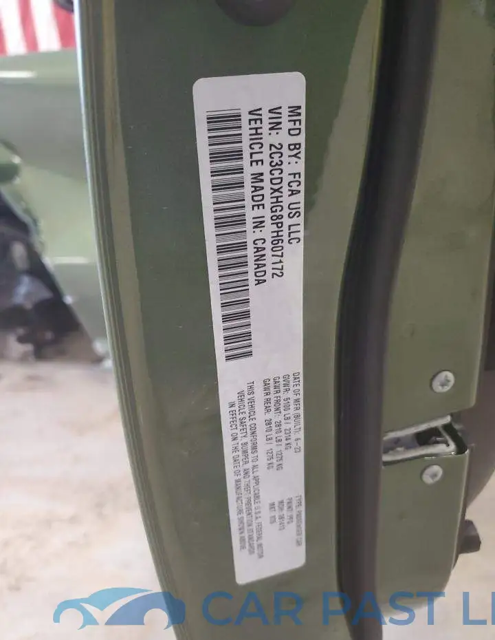 2C3CDXHG8PH607172# 12