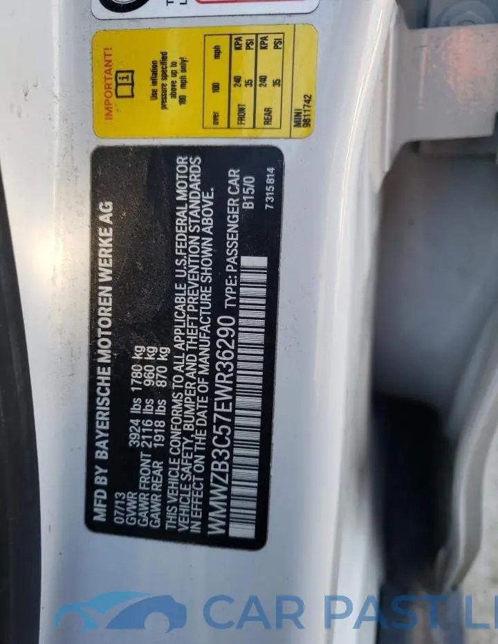 WMWZB3C57EWR36290# 13