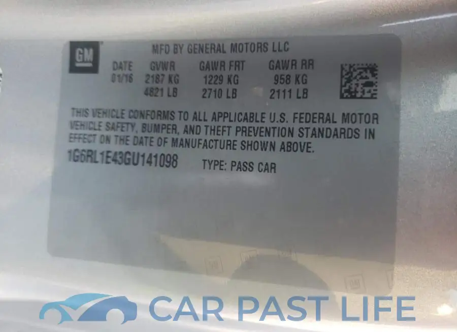 1G6RL1E43GU141098# 13