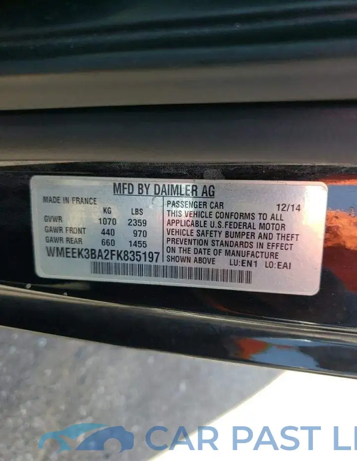 WMEEK3BA2FK835197# 12