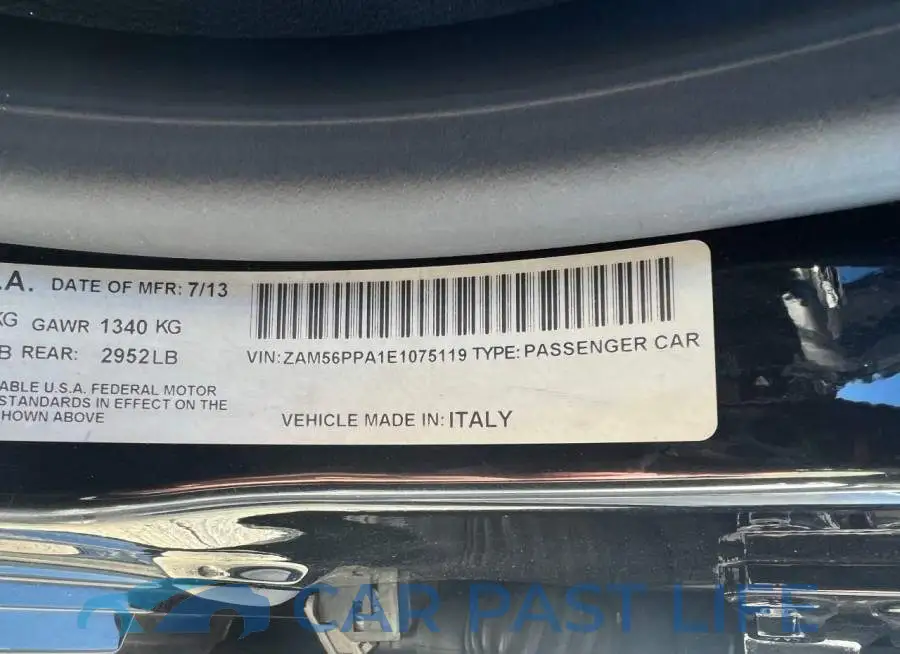 ZAM56PPA1E1075119# 10