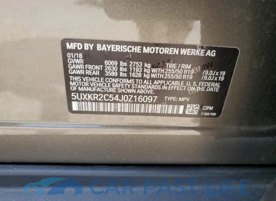 5UXKR2C54J0Z16097# 14
