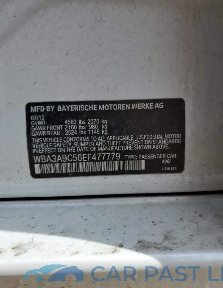 WBA3A9C56EF477779# 12