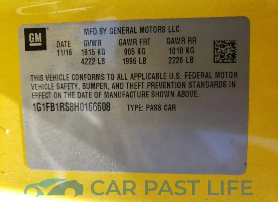 1G1FB1RS8H0166608# 12
