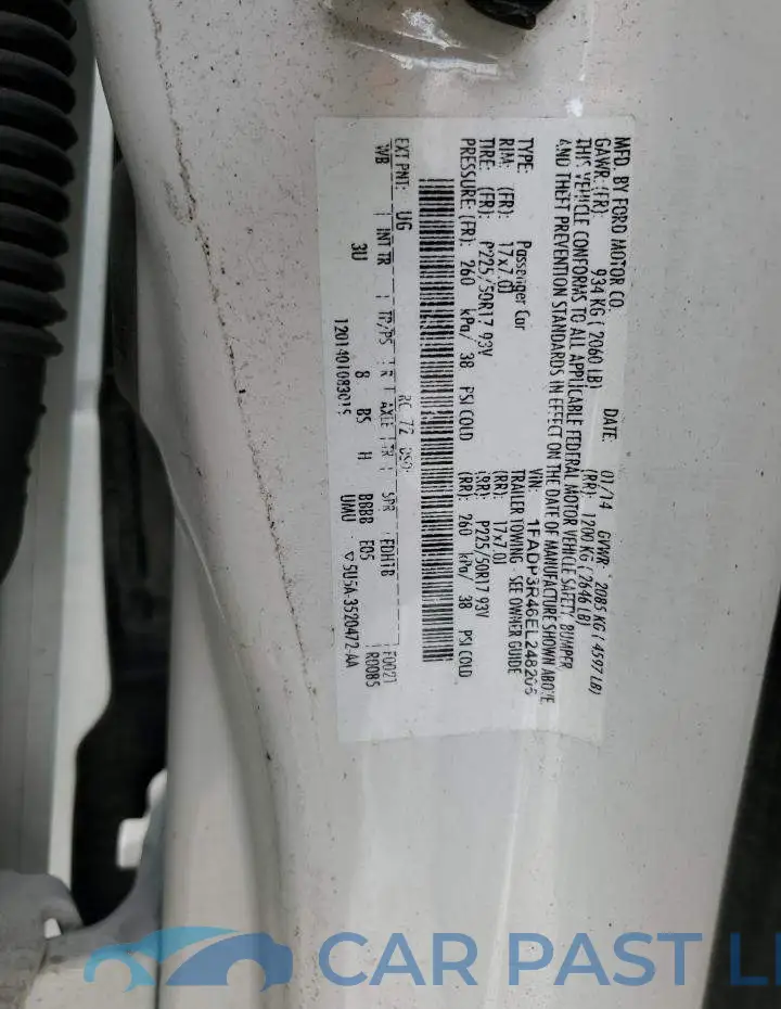 1FADP3R46EL248205# 12
