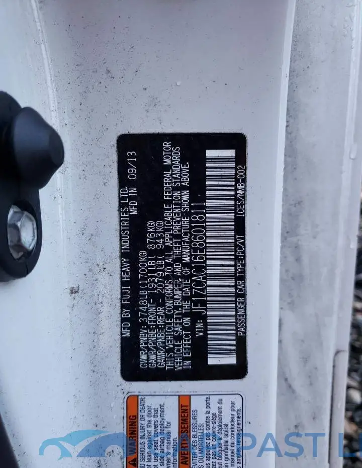JF1ZCAC16E8601811# 12