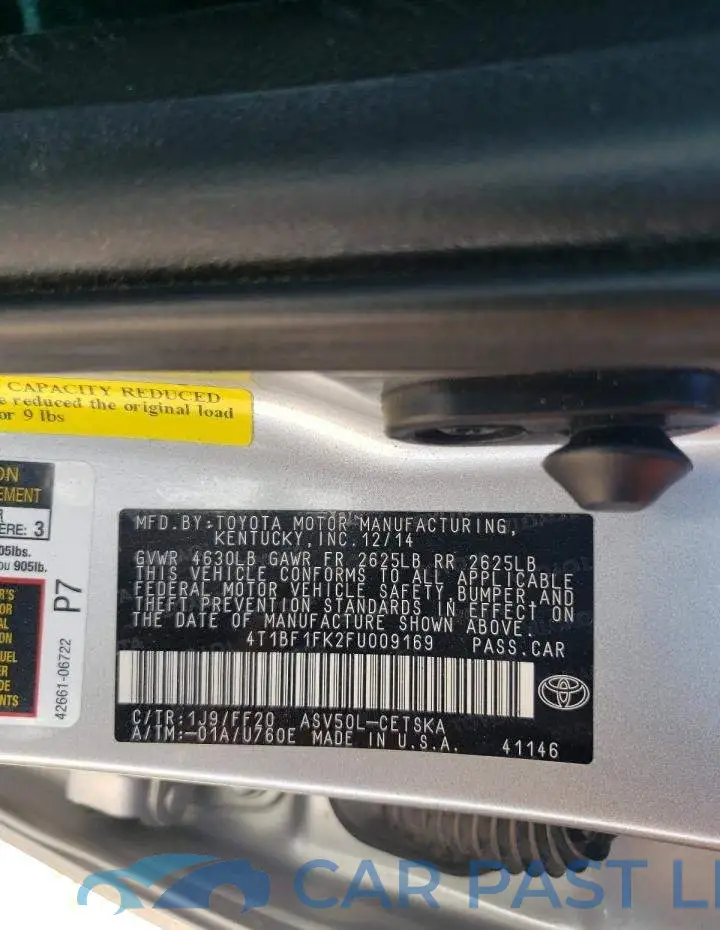 4T1BF1FK2FU009169# 12