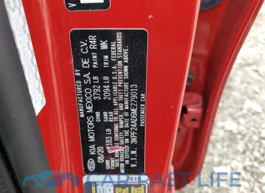 3KPF24AD6ME279013# 13