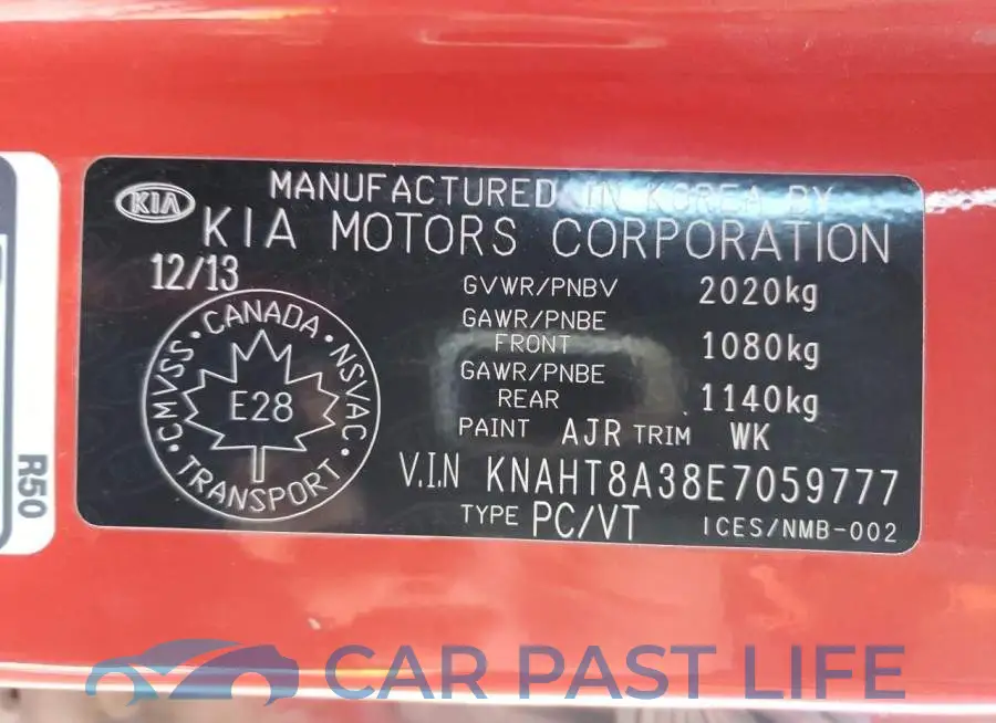 KNAHT8A38E7059777# 13