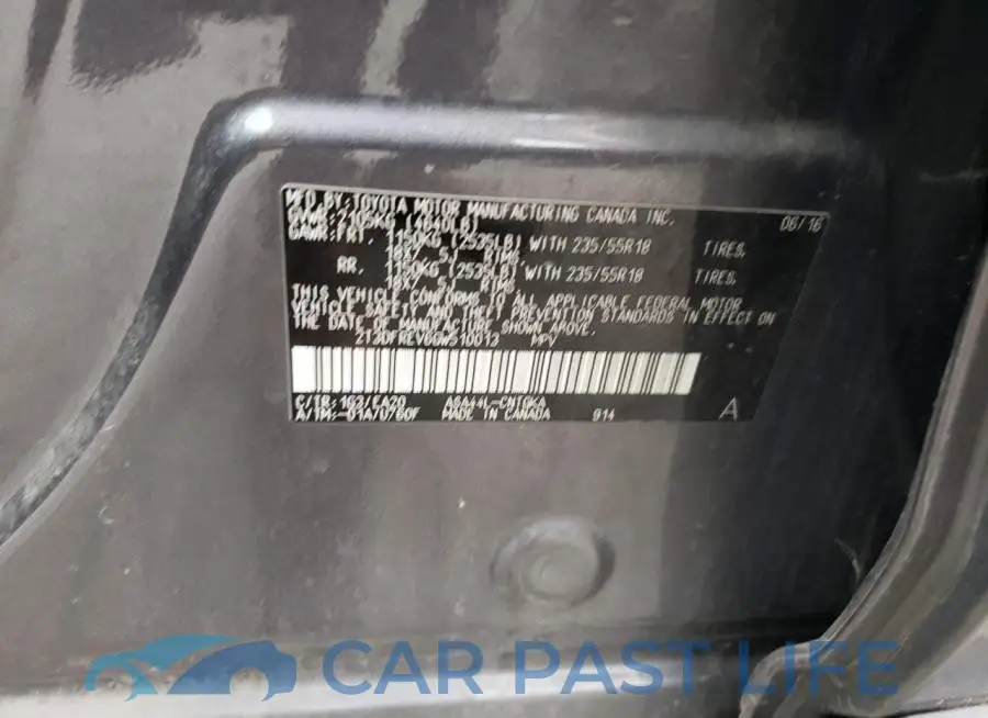 2T3DFREV6GW510013# 13