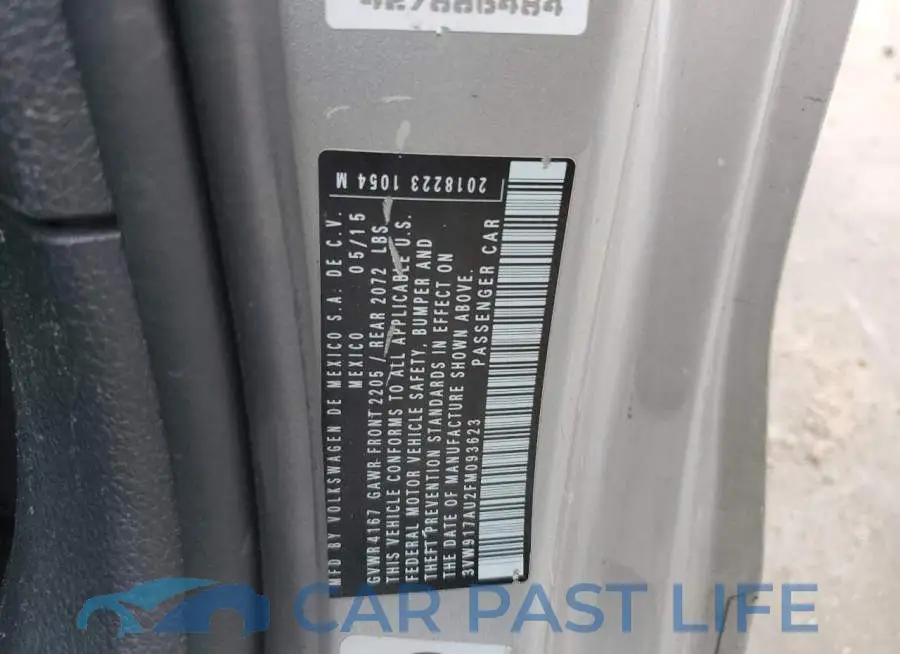 3VW917AU2FM093623# 12