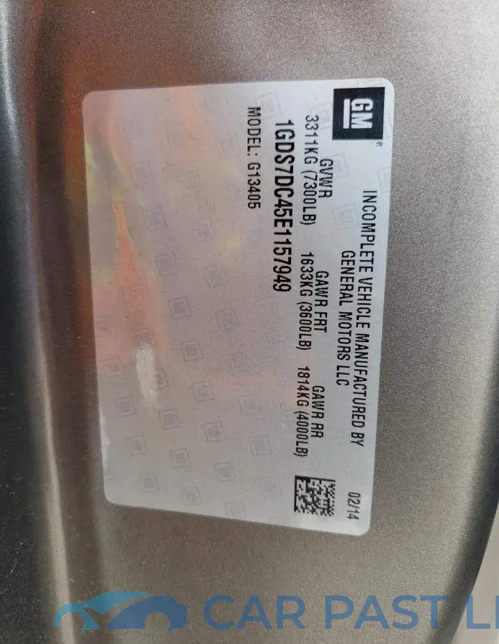 1GDS7DC45E1157949# 13