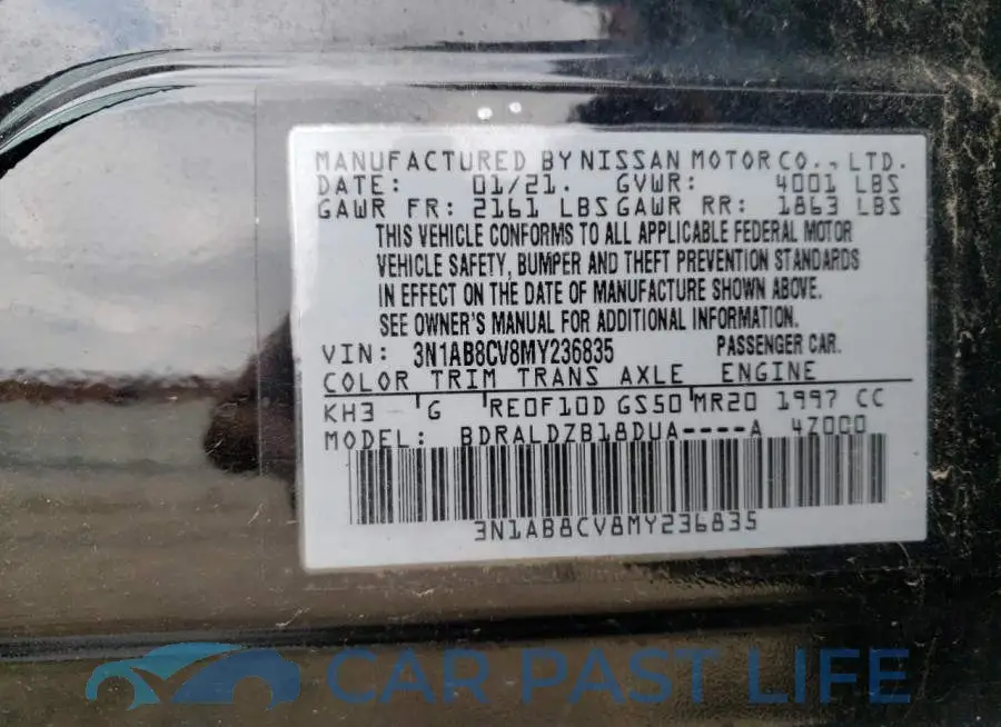3N1AB8CV8MY236835# 13
