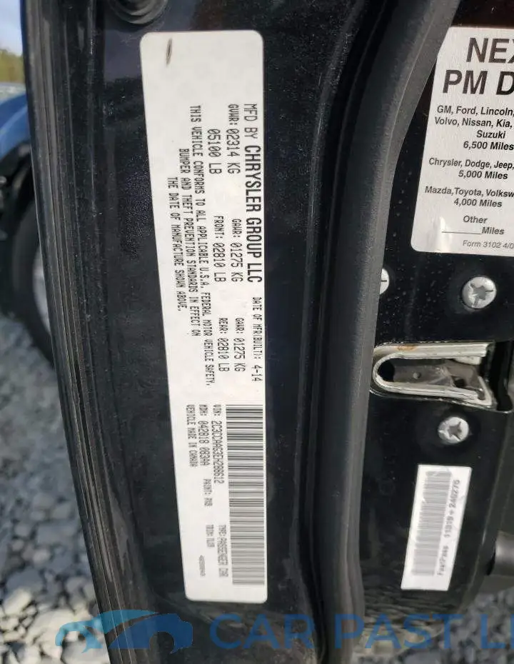2C3CCAAG3EH288612# 12