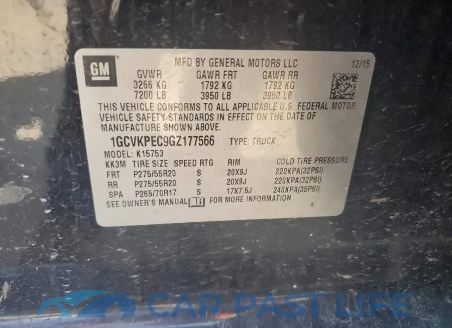 1GCVKPEC9GZ177566# 13