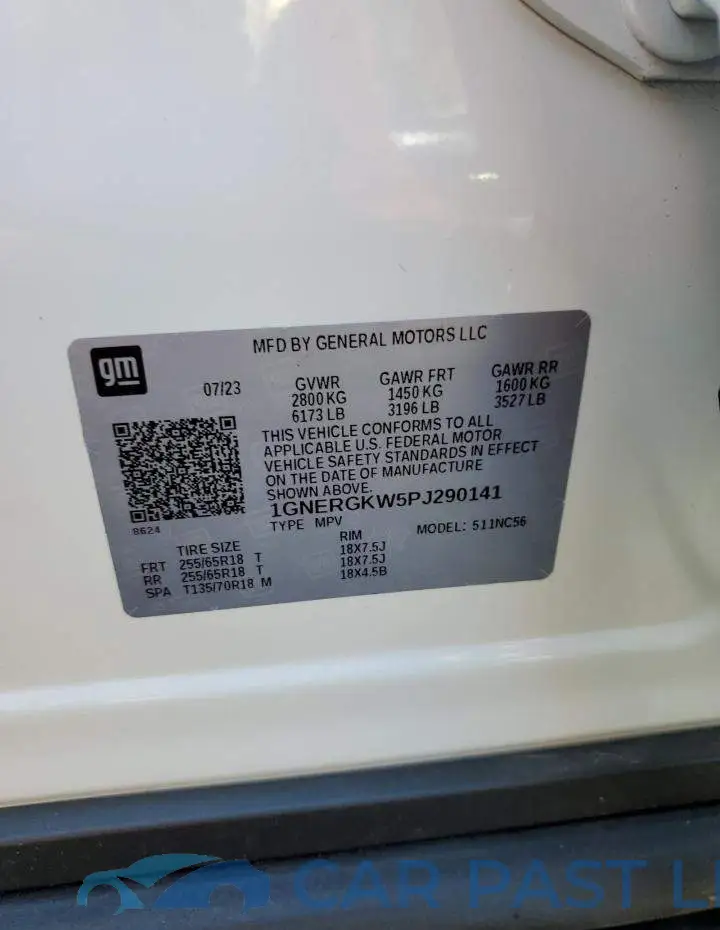 1GNERGKW5PJ290141# 13