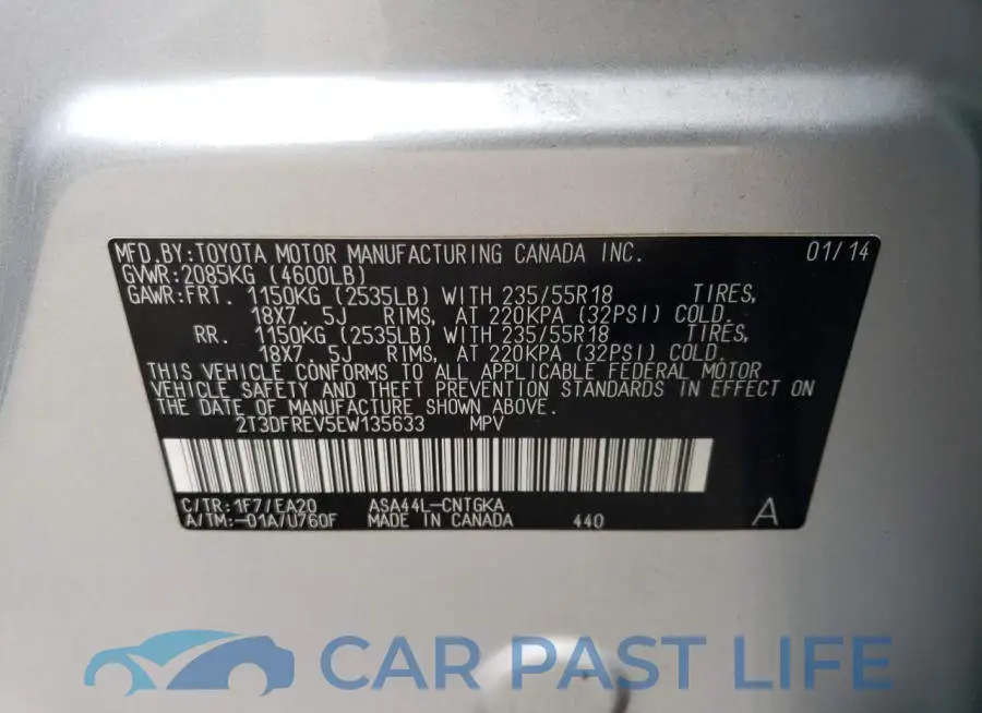 2T3DFREV5EW135633# 13