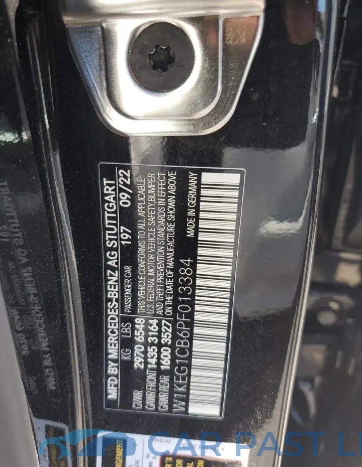 W1KEG1CB6PF013384# 13