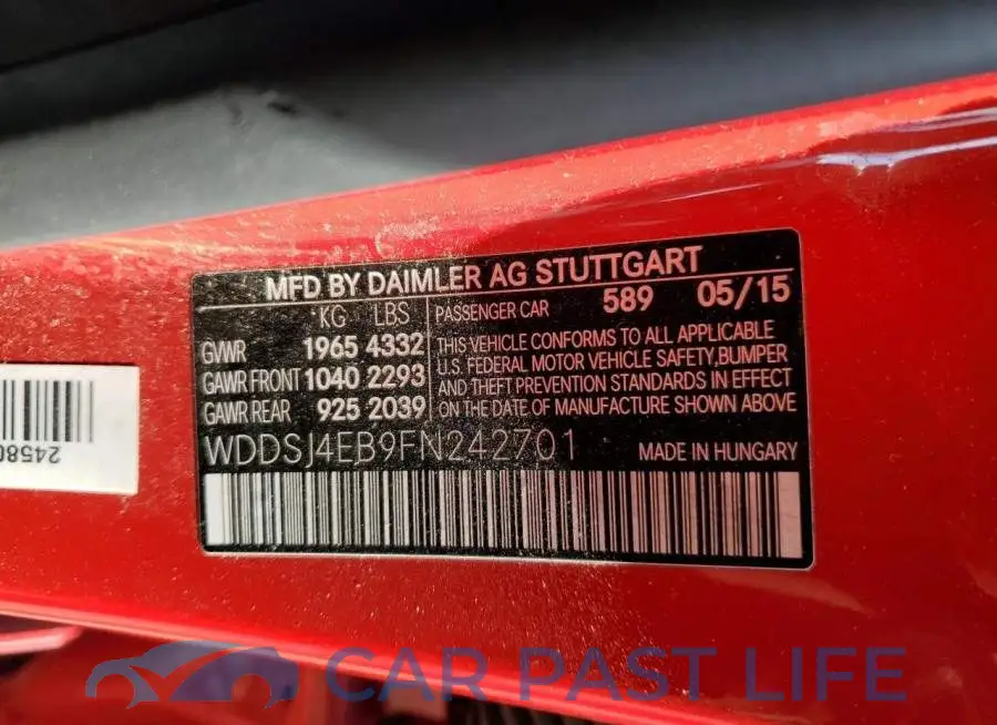 WDDSJ4EB9FN242701# 12