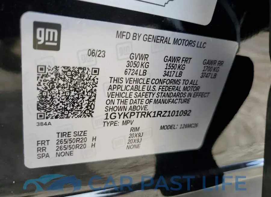 1GYKPTRK1RZ101092# 13