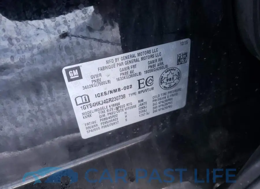 1GYS4HKJ4GR230738# 13
