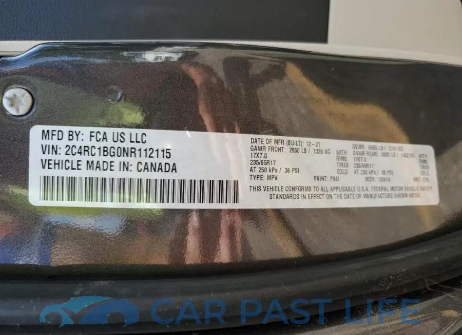 2C4RC1BG0NR112115# 13