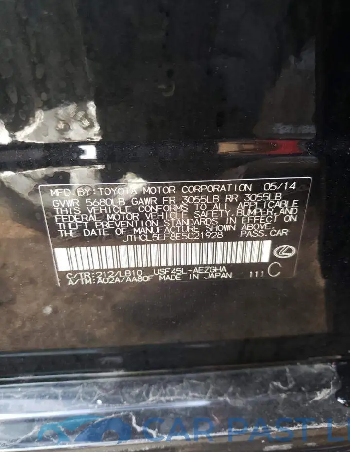 JTHCL5EF8E5021928# 12