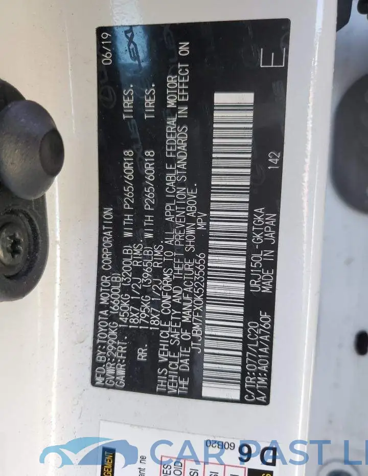 JTJBM7FX0K5235656# 13