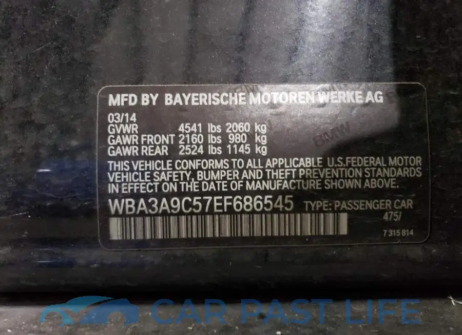 WBA3A9C57EF686545# 12