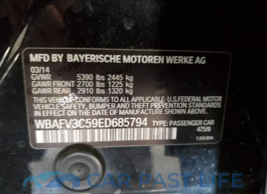 WBAFV3C59ED685794# 13