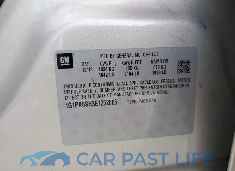1G1PA5SH3E7252666# 12