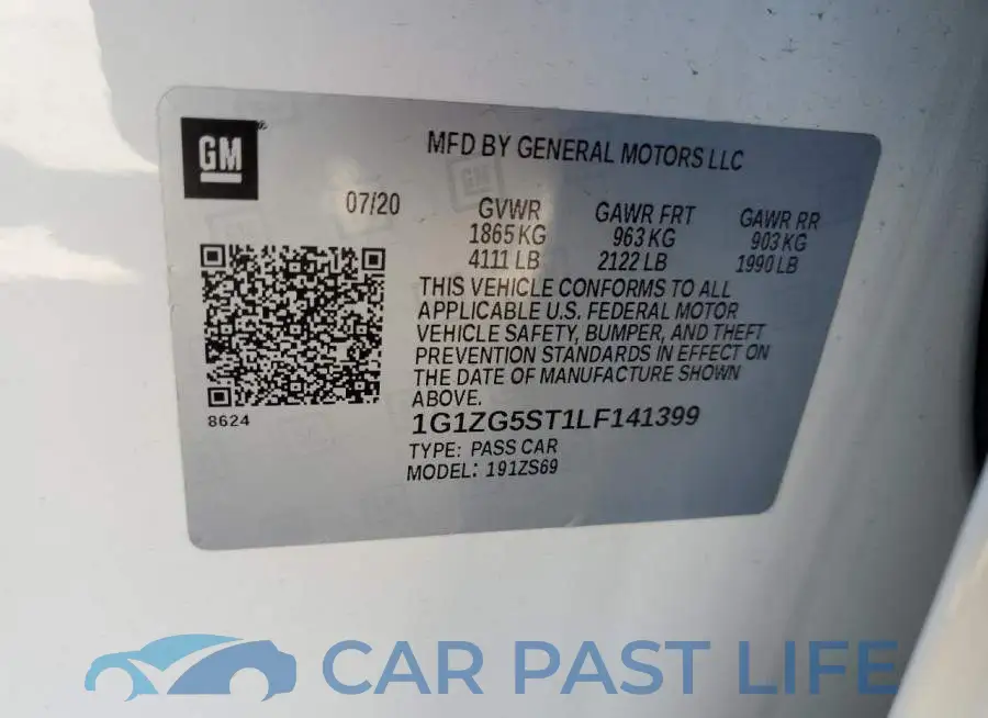 1G1ZG5ST1LF141399# 12