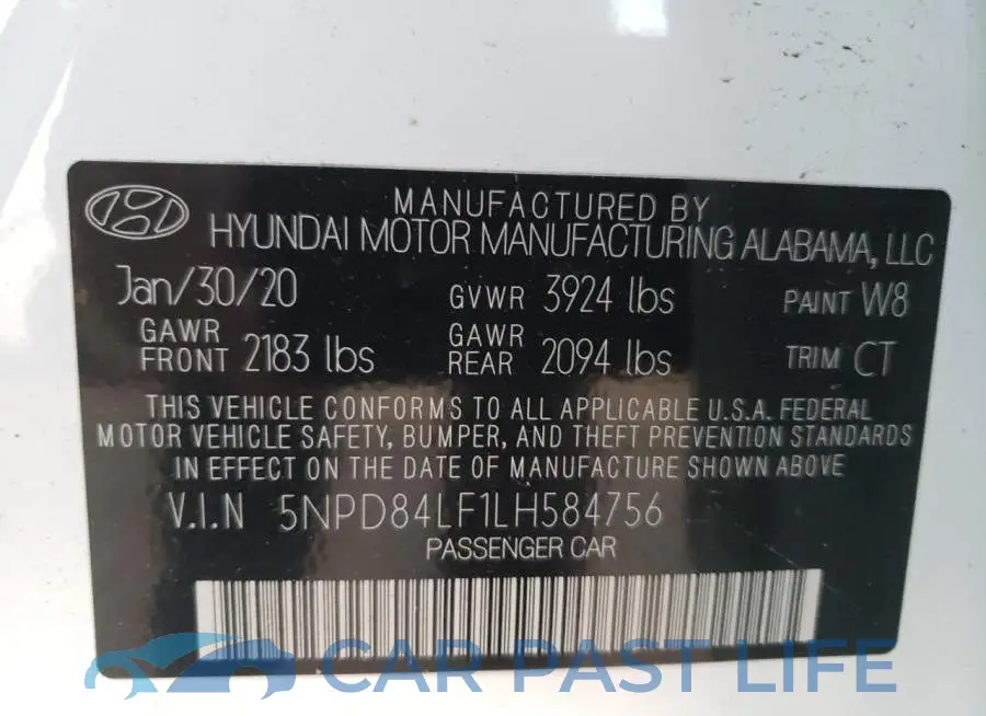 5NPD84LF1LH584756# 13