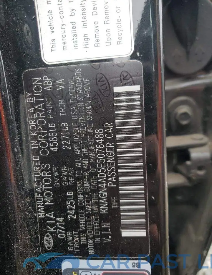 KNAGN4AD5E5076488# 12