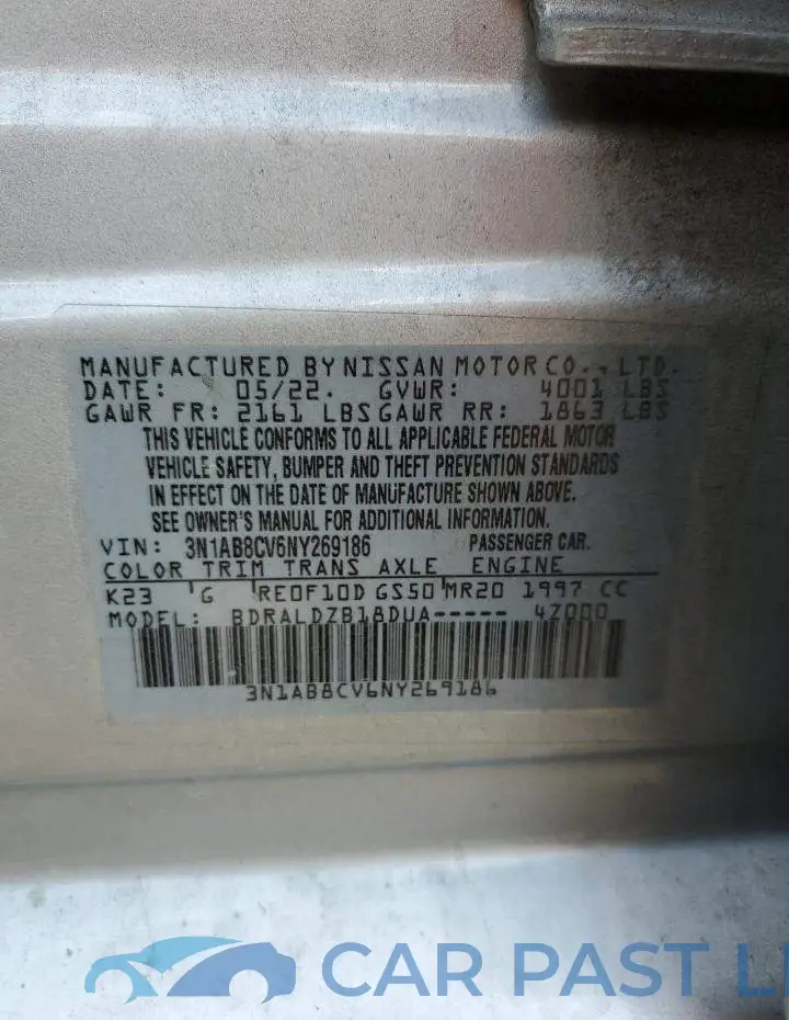 3N1AB8CV6NY269186# 13