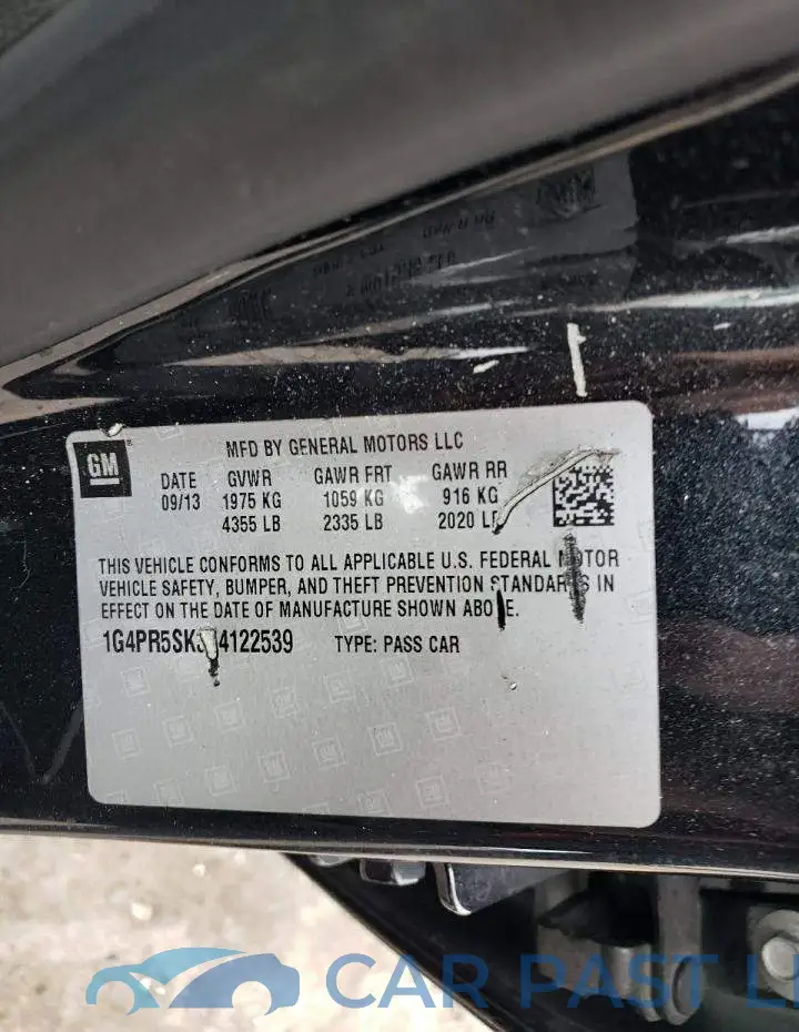 1G4PR5SK3E4122539# 12