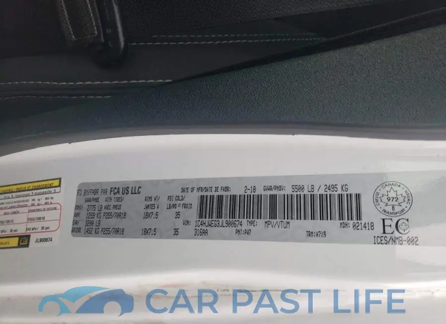 1C4HJWEG3JL900674# 12