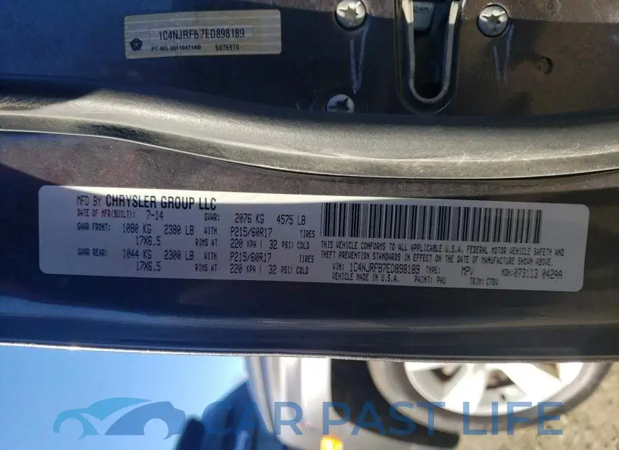 1C4NJRFB7ED898189# 12
