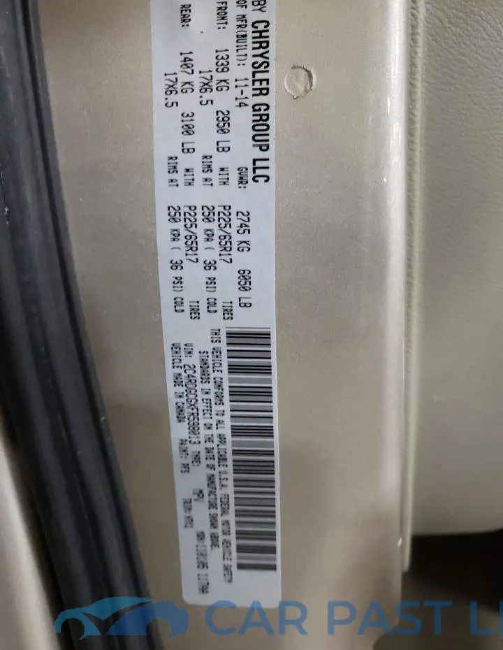 2C4RDGCGXFR598013# 13