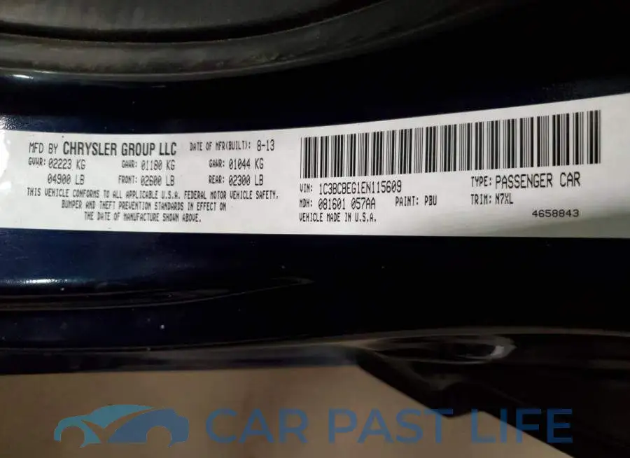 1C3BCBEG1EN115609# 12
