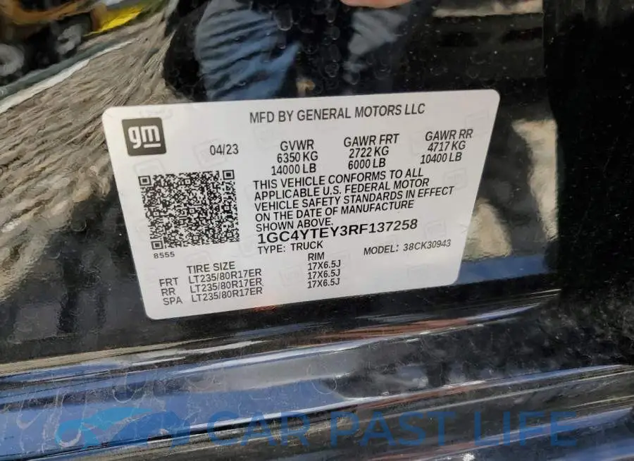 1GC4YTEY3RF137258# 10