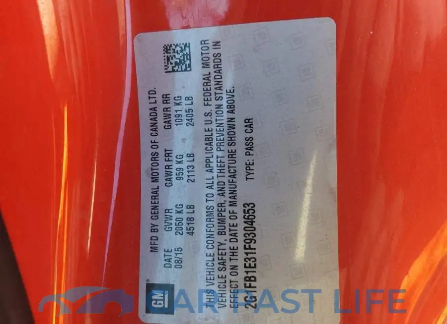 2G1FB1E31F9304653# 13