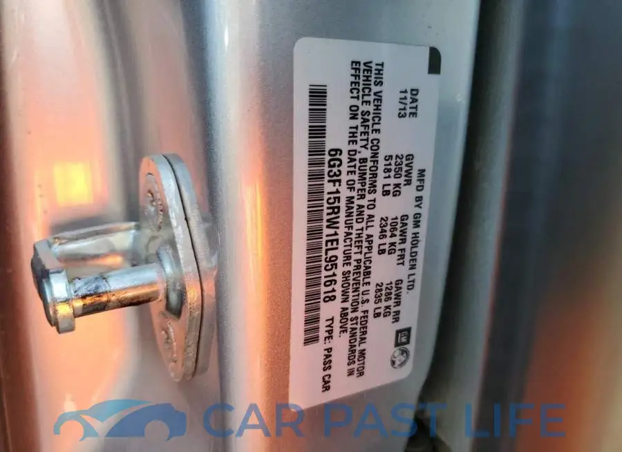 6G3F15RW1EL951618# 12