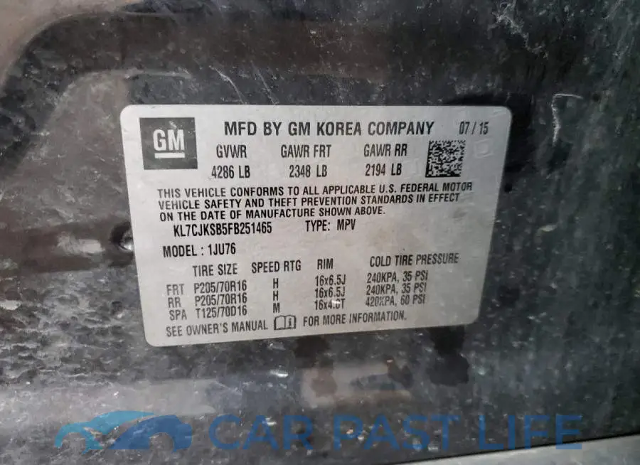 KL7CJKSB5FB251465# 14