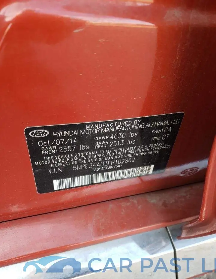 5NPE34AB3FH102862# 12