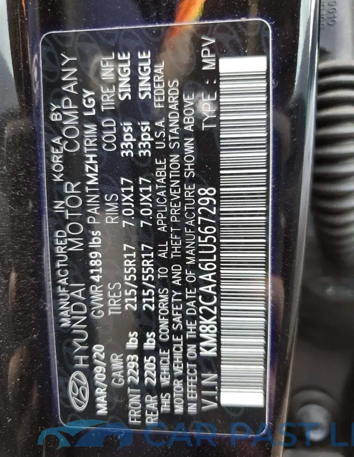 KM8K2CAA6LU567298# 14